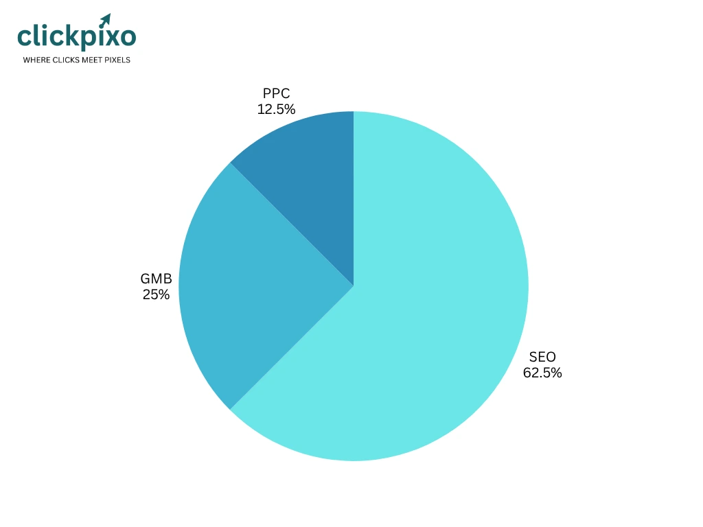 SEO consultant in Kamla Nagar Pie Chart for SEO.
