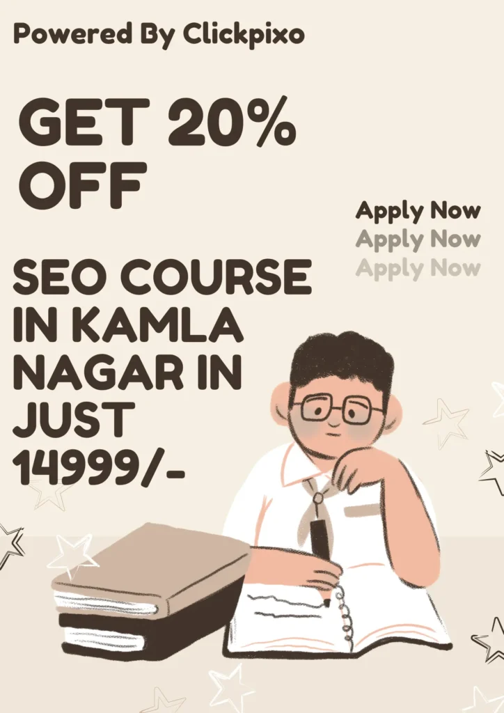 SEO course in kamla nagar fees poster 20% Off.