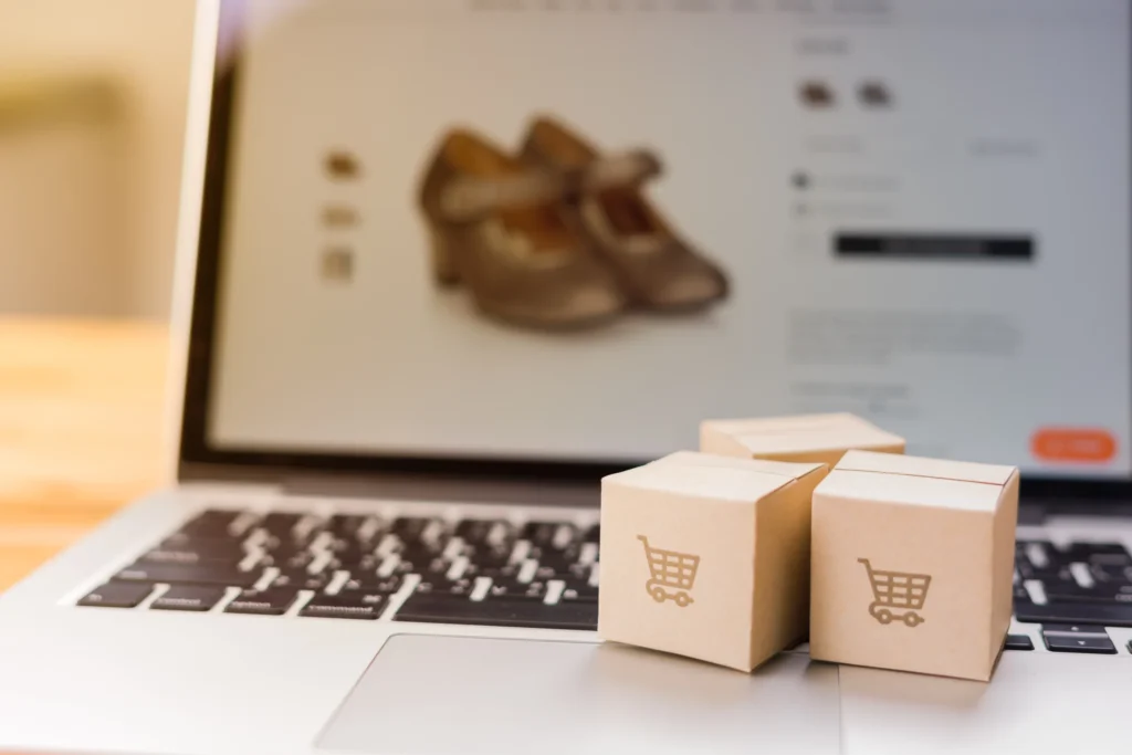 shopify plus SEO small carts on laptop